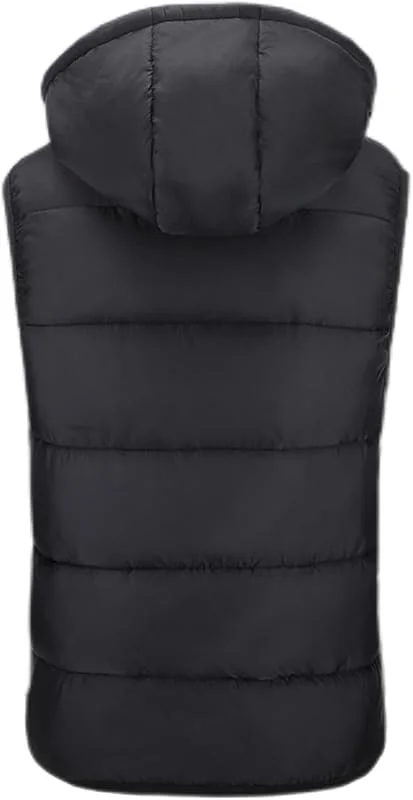 Chaleco USB con 3 Niveles de Temperatura, tamaño Ajustable for Mujeres y Hombres, Lavable for Caza en Invierno y Acampada al Aire Libre.(Noir, L) — Cozinha e lar