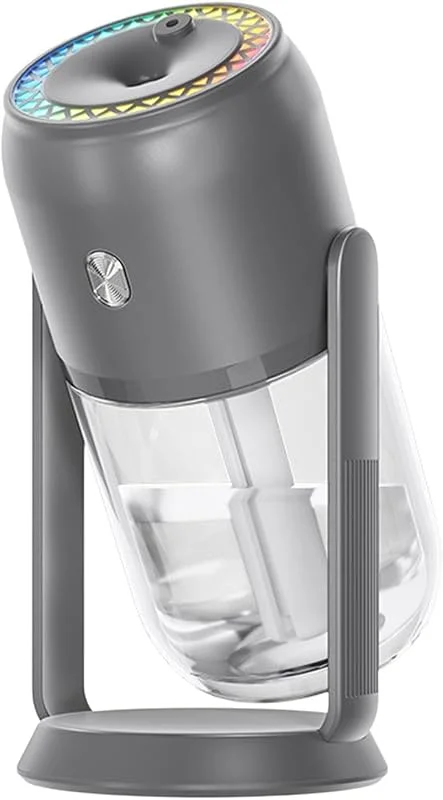 Humidificador portátil 2 en 1, 280 ml, con temporizador de nebulización y