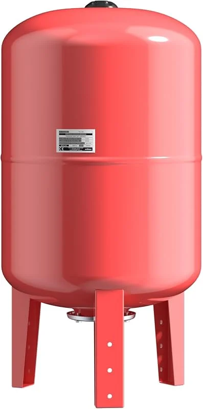 Wiltec Vaso de expansão de 100 litros, vaso de membrana EPDM vertical para instalações domésticas de água e sistemas de aumento de pressão — Aquecimento
