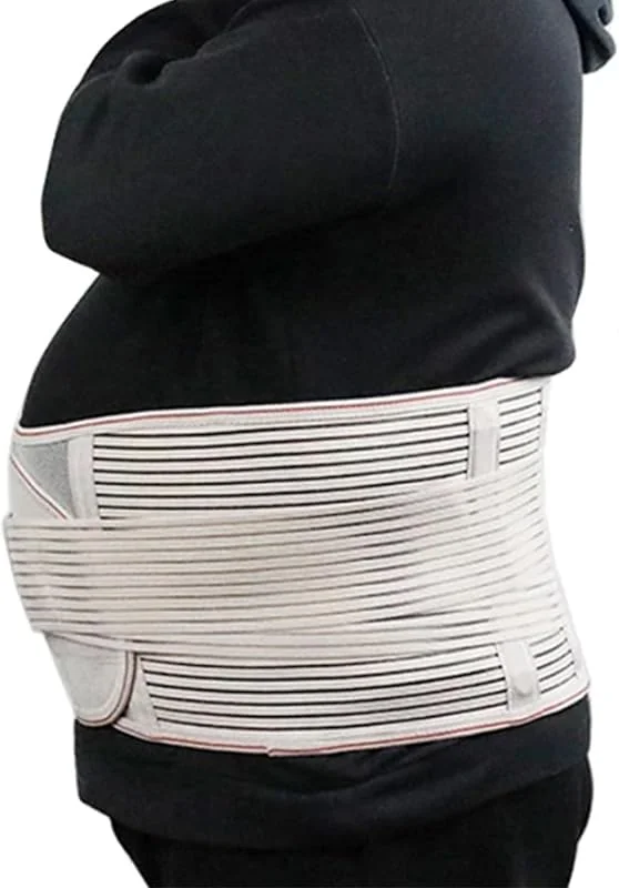 Tallas Grandes 4XL 5XL Faja Lumbar Cinturón De Soporte Lumbar para Hombres Y Mujeres Alivio del Dolor Lumbar Cinturilla Ajustable, Transpirable para Deportes Y Trabajo(White, 5XL) — Roupa aquecida