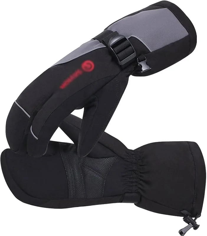 Luvas aquecidas com bateria elétrica para homens e mulheres, luvas de aquecimento de mãos alimentadas por bateria para interiores e exteriores para escalada, caminhadas e ciclismo — Roupa aquecida