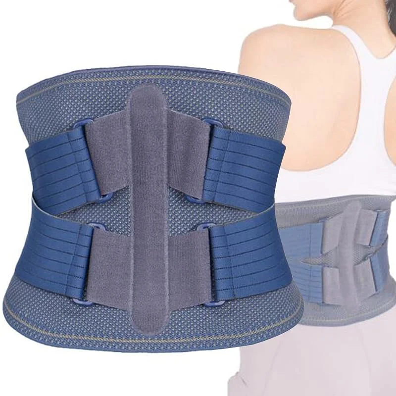 Faixa lombar com 5 hastes, confortável faixa lombar para alívio da dor de ciática, hérnia de disco, escoliose, agachamento, sentar-se, levantar-se, XL — Roupa aquecida