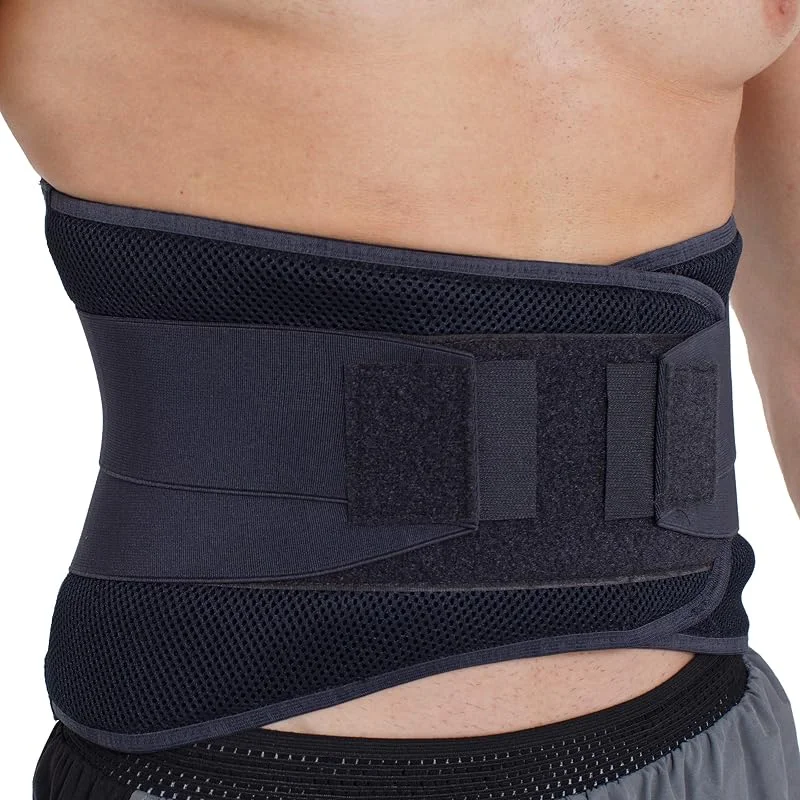 NEOtech Care - Faixa lombar - Compressão ajustável - respirável - para postura, levantamento de pesos (cor de carvão, S) — Roupa aquecida