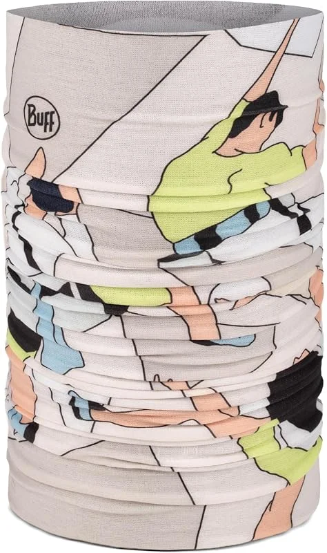 Buff Cueca de pescoço CoolNet UV® flexível, proteção UPF50, leve, elástica, material reciclado, desporto, verão, creme, tamanho único — Roupa aquecida