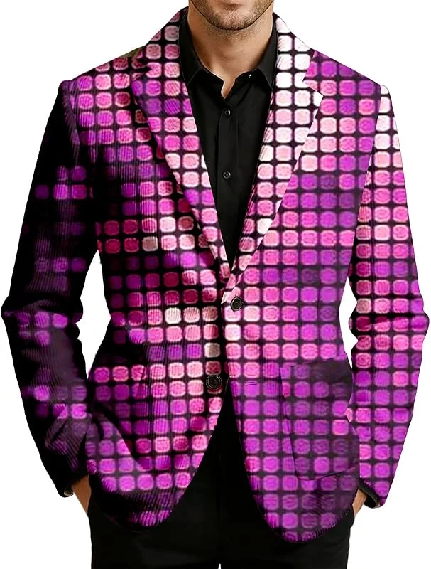 Chaqueta festiva de pana de terciopelo con estampado de lentejuelas – Chaqueta ajustada para ocasiones elegantes — Roupa aquecida