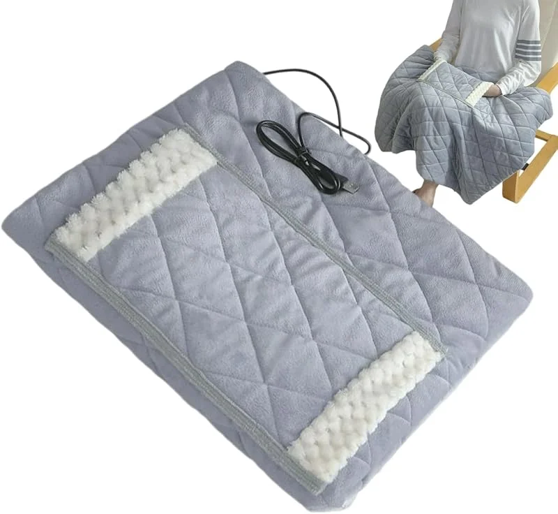Manta calefactora eléctrica USB, Manta calefactora Suave, Mantas eléctricas de Calentamiento rápido, Calentador portátil para Cama y sofá, Manta Interior de Invierno para Dormir, Lugar de Trabajo — Aquecimento
