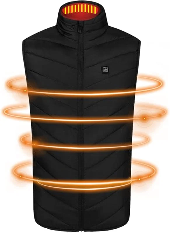 Teksome Casaco aquecedor, casaco de caça com aquecimento inteligente com 3 níveis de aquecimento, colete elétrico ajustável, colete de aquecimento rápido para mulheres, homens, inverno — Cozinha e lar