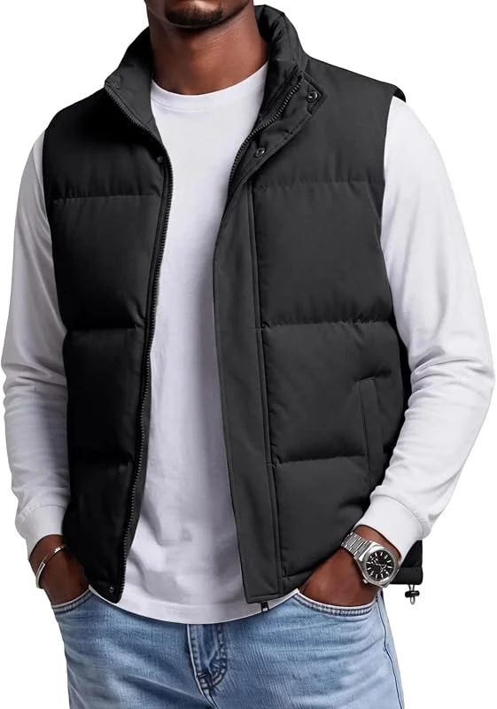 TOFOTL Colete de penas para homem, para exteriores, inverno, trail — Cozinha e lar