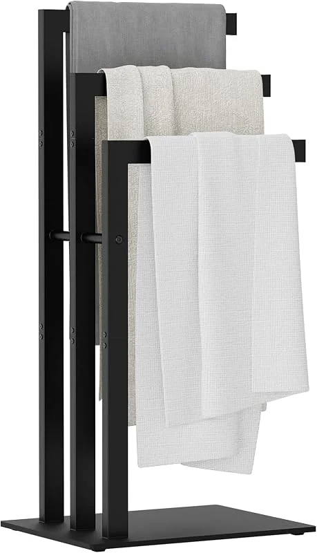OUTBROS Toalheiros de banho de pé, 80 x 40 x 30 cm, cabides para casa de — Aquecimento