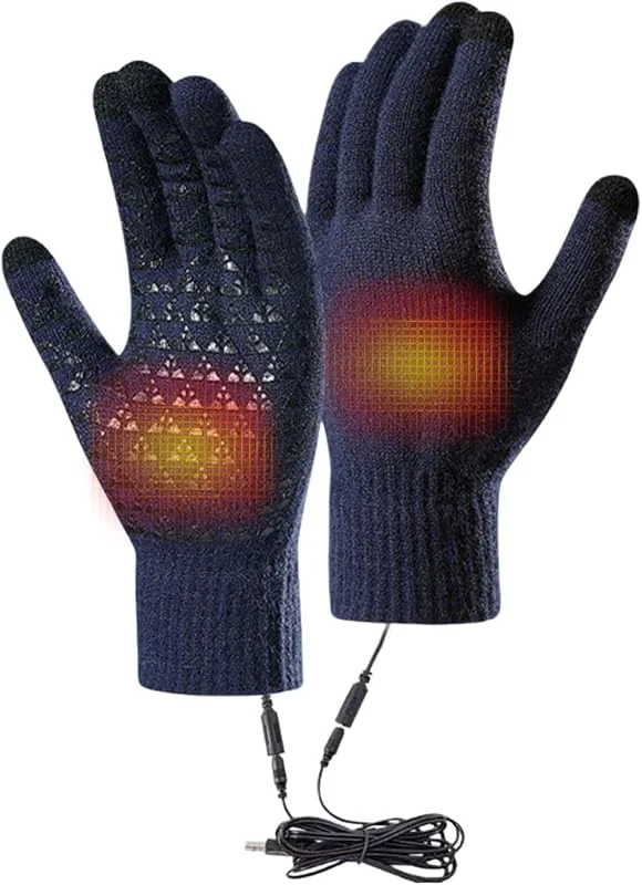 Guantes Calefactables Táctil USB Calor Unisex Invierno Cálido — Cozinha e lar