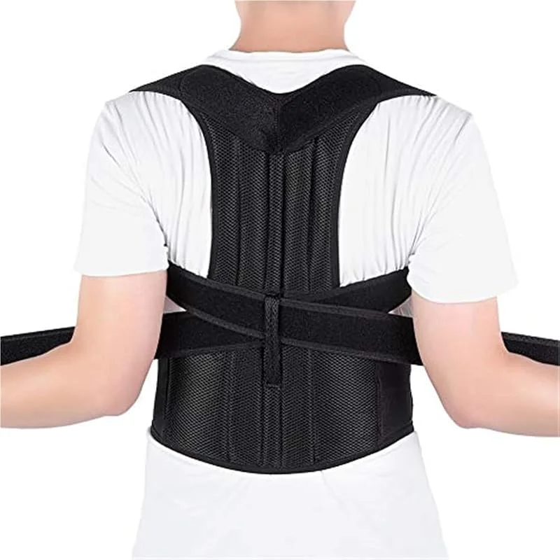 Tamanhos grandes XS-5XL faixa lombar corretor de postura para homens e mulheres alivia a dor nas costas baixa e alta cinto ajustável de suporte lombar completo (4XL) — Roupa aquecida
