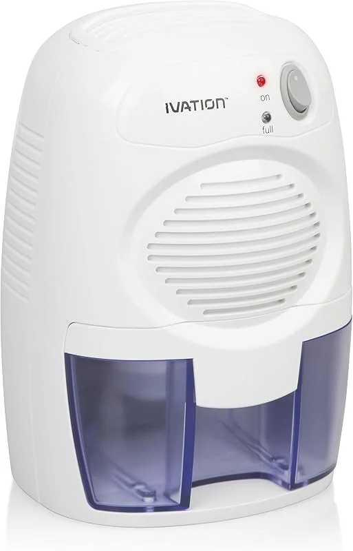Ivation - Poderoso desumidificador ivadm10 de nova geração e de tamanho pequeno, para quarto pequeno, armário, porão, sótão, barcos VR, etc. — Humidificador