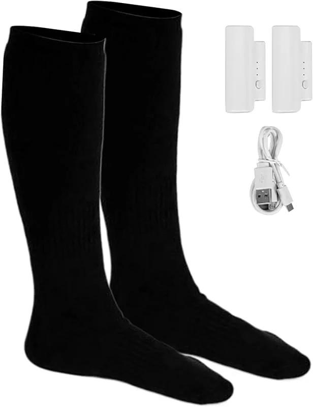 Calcetines Calefactados para Mujeres Medias para Patinaje Recargables por — Roupa aquecida