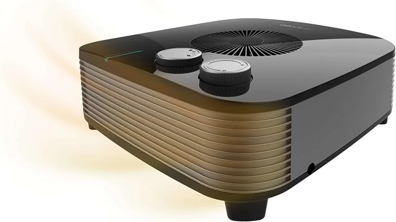Cecotec Aquecedor elétrico termoventilador ReadyWarm 2060 Max Horizon Black. 2000W, 2 níveis de potência, baixo consumo, 3 modos de funcionamento, uso simples, leve, estável e preto — Aquecimento