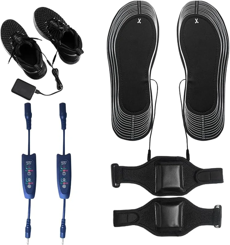 Plantillas Calefactables 3 Niveles de Calentamiento Dispositivo Portátil — Roupa aquecida