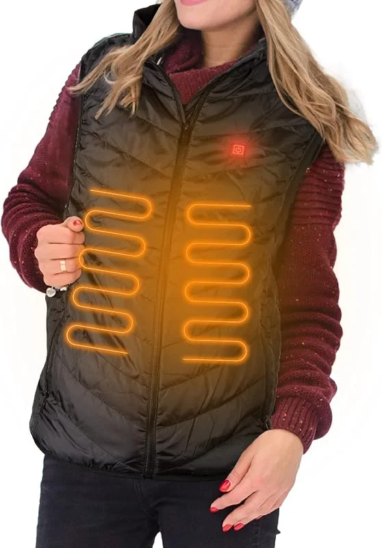 iN Chaleco térmico para hombre y mujer, chaleco térmico con calefacción inteligente, Negro, XL — Cozinha e lar