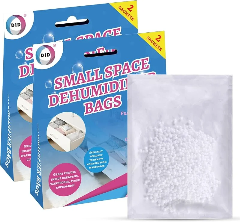 DID Sacos desumidificadores, absorventes de humidade para armários, gavetas, caravanas, armários, sem fragrância, evita a humidade, o mofo e a humidade de condensação, melhora a qualidade do ar — Humidificador