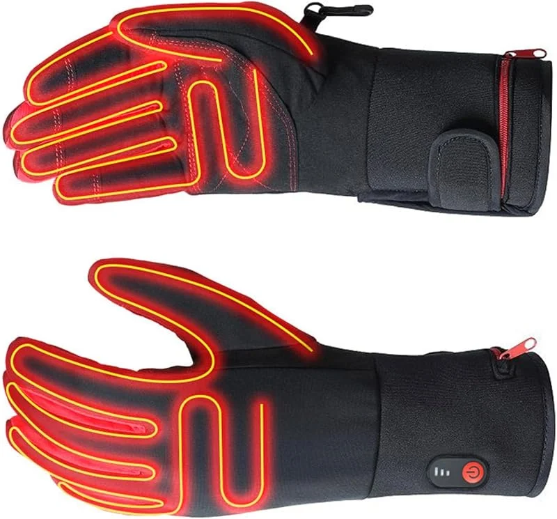 Guantes calefactables recargables con calor ajustable automáticamente — Roupa aquecida