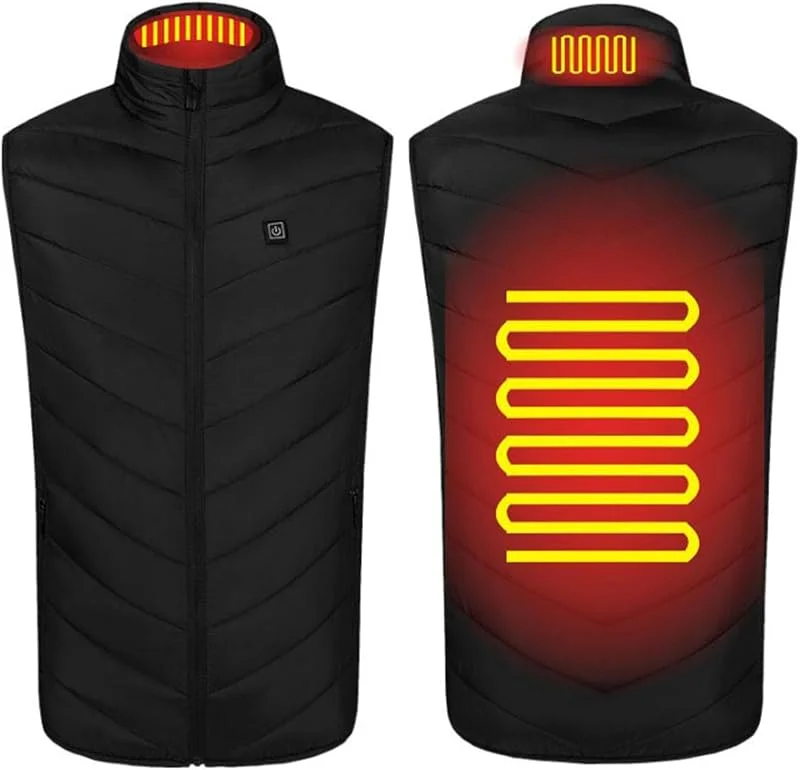 ZORQ Heat Jacket - casaco de caça com aquecimento inteligente com 3 níveis de aquecimento, colete elétrico ajustável, colete de aquecimento rápido para mulheres, homens, inverno — Cozinha e lar