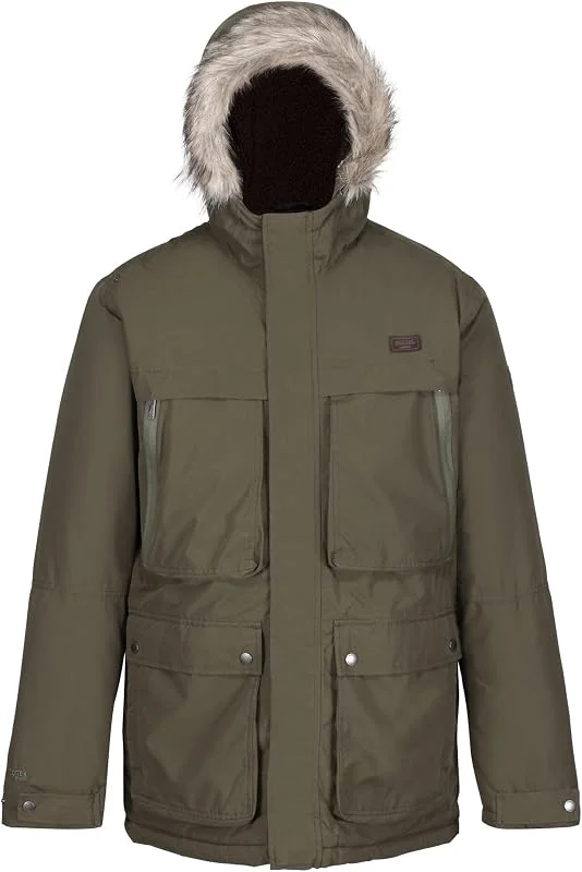 Regatta Casaco tipo parka impermeável com isolamento traseiro para homem — Roupa aquecida